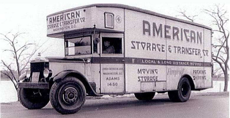 american van lines old moving truck